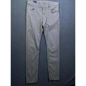 Peter Millar Jeans Mens 32x34 Gray Denim Pants Skinny Lightweight Stretch Golf